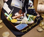 Printed Poly Scarf 36x36